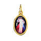 Merciful Jesus medal in golden metal and resin 1.5x1cm s1