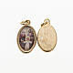 Holy Family medal in golden metal and resin 1.5x1cm s1