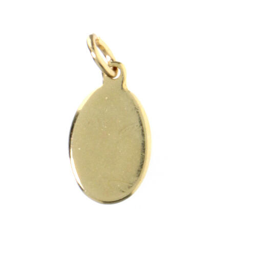 Medalla Sagrada Familia ícono metal dorado resina 1,5x1cm 2