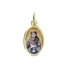Médaille Saint François métal doré