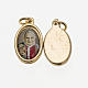 Medal Pope John Paul XXIII in golden metal and resin 1.5x1cm s1
