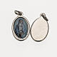 Our Lady of Sorrows in silver metal and resin 1.5x1cm s1