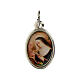 Medal in silver metal and resin Saint Rita 1.5x1cm s1