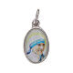 Medalla Madre Teresa Calcuta metal plateado resina 1,5x1cm s1
