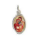 Medalik święta Rodzina ikona metal posrebrzany żywica 1,5 X 1cm s1