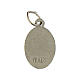 Medaglia Sant'Antonio da Padova metallo argentato resina 1,5x1cm s3