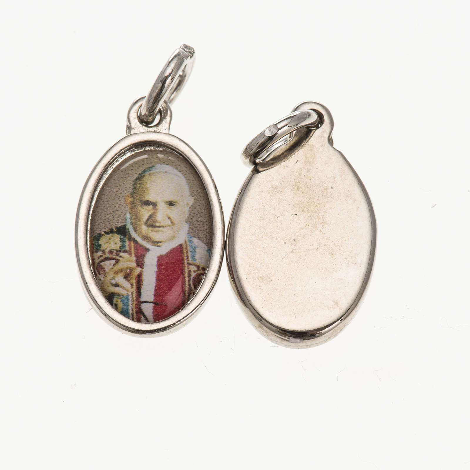 Medal in silver metal resin pope john paul xxiii 1 5x1cm online sales