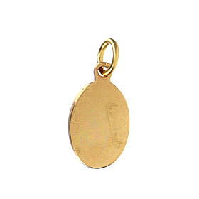Medalha Nossa Senhora Dores metal dourado e resina 1,5x1 cm