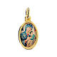 Medal in golden metal, resin Mary Help of Christians 1.5x1cm s1