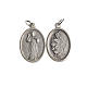 Miraculous Medal, oval antique silver with galvanic s1