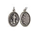 Our Lady of Medjugorje medal, oval, antique silver s1