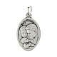 Médaille Ange custode et Sainte Famille métal ovale 20mm s2