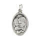 Medalha Anjo da Guarda e Sagrada Família metal oval 20 mm s2