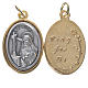 Medaille Heilige Rita Metall vergoldet versilbert 2,5cm groß s1