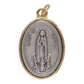 Fatima Medal in silver and golden metal 2.5cm
