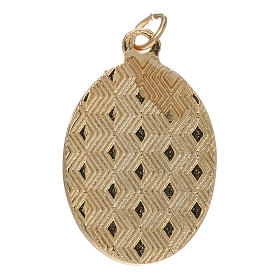 Medalhas: Medalha Fátima metal dourado prateado 2,5 cm