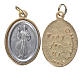 Medalla Jesús Misericordioso metal dorado plateado 2,5 cm s1