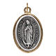 Medalha Guadalupe metal dourado prateado 2,5 cm s1