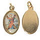 Saint Andrew medal in golden metal, 1.5cm s1