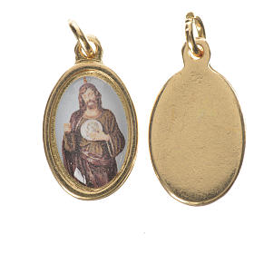 Saint Jude Thaddaeus Medal in golden metal, 1.5cm