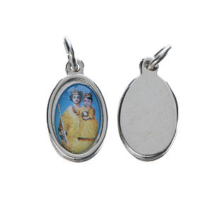 Medalhas: Medalha Notre-Dame de Grâce metal prateado 1,5 cm