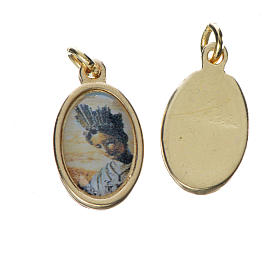 Medalha Notre-Dame de la Salette metal dourado 1,5 cm