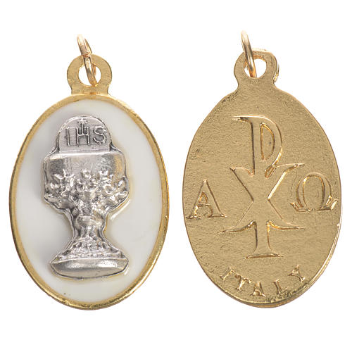 Medalla Cáliz metal esmalte 2,2 cm 1