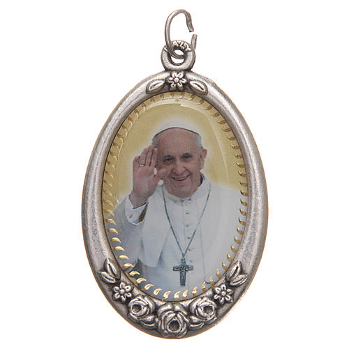 STOCK Medalik Jubileusz Miłosierdzia Papież Franciszek 4,2 X 2,7cm 2