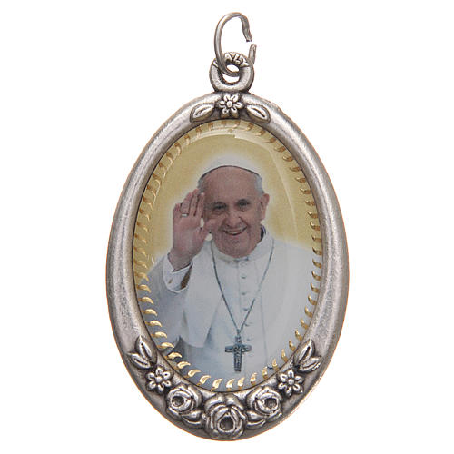 STOCK Medalha Jubileu Misericórdia Papa Francisco 4,2x2,7 cm 2