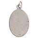 Saint Faustyna medal in galvanised zamak, antique silver 2.1cm s2