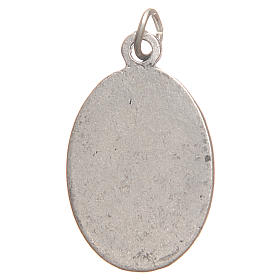 Medalhas: Medalha Santa Faustina zamak prata antiga 2,1 cm