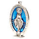 Medallón Virgen Milagrosa 12,5 cm galvánica plata antigua s2