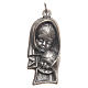 STOCK Medal Holy Mary with Child oxidised metal, 40mm s1