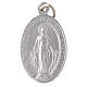 STOCK Medaglia Madonna Miracolosa alluminio argentato s1