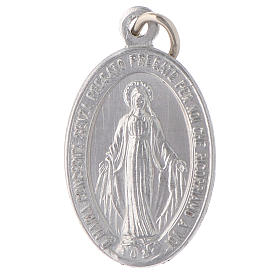 STOCK Our Lady of Miracles medal in silver aluminium