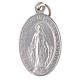 STOCK Our Lady of Miracles medal in silver aluminium s1
