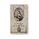 Saint Rita of Cascia medal with chain and card with prayer in ITALIAN s1