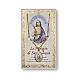 Saint Lucy medal with chain and card with prayer in ITALIAN s1