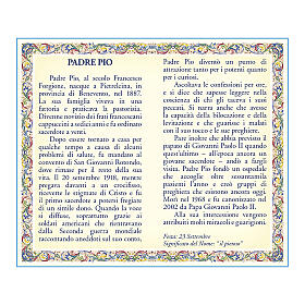 Kette mit Medaille und Karte mit Gebet des Heiligen Pio von Pietrelcina ITA