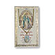 Our Lady of Miracles medal with chain and card with prayer in ITALIAN s1