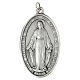 Our Lady of Miracles medal in silver metal 80 mm s1