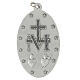 Our Lady of Miracles medal in silver metal 80 mm s2