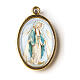 Medalha dourada com imagem resina Nossa Senhora Milagrosa s1