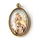 Our Lady of Mount Carmel medal in gold with resin image s1