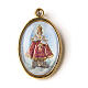 Medalha dourada com imagem resina Menino Jesus de Praga s1