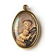 Saint Anthony golden medal with resin image s1