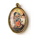 Mary Untier of Knots golden medal with resin image s1