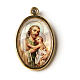 Saint Joseph golden medal with resin image s1