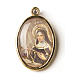 Medal in gold with resin image of Saint Rita s1