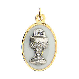 Golden oval medal chalice 2 cm